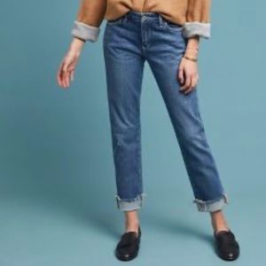 Anthropologie Mid-Rise Slim Boyfriend Jean